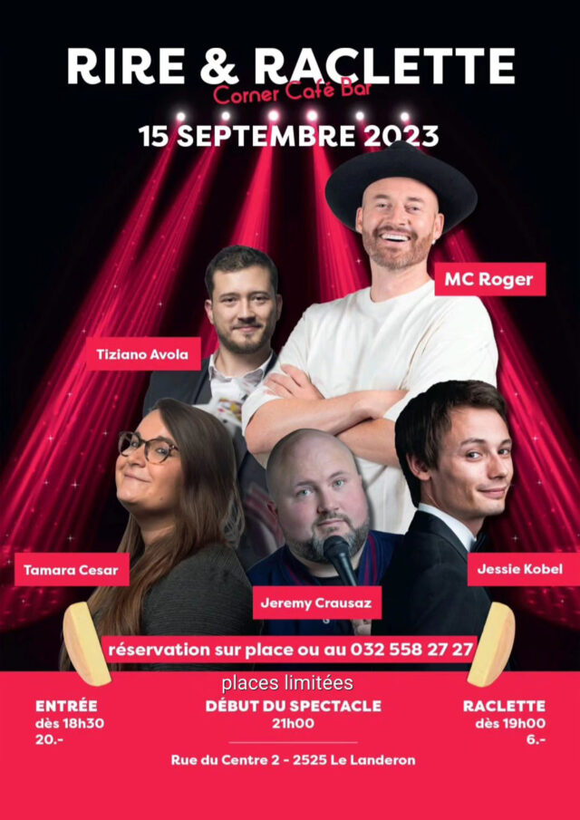 Affiche rire et raclette