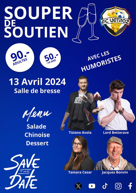 Affiche Souper de soutien